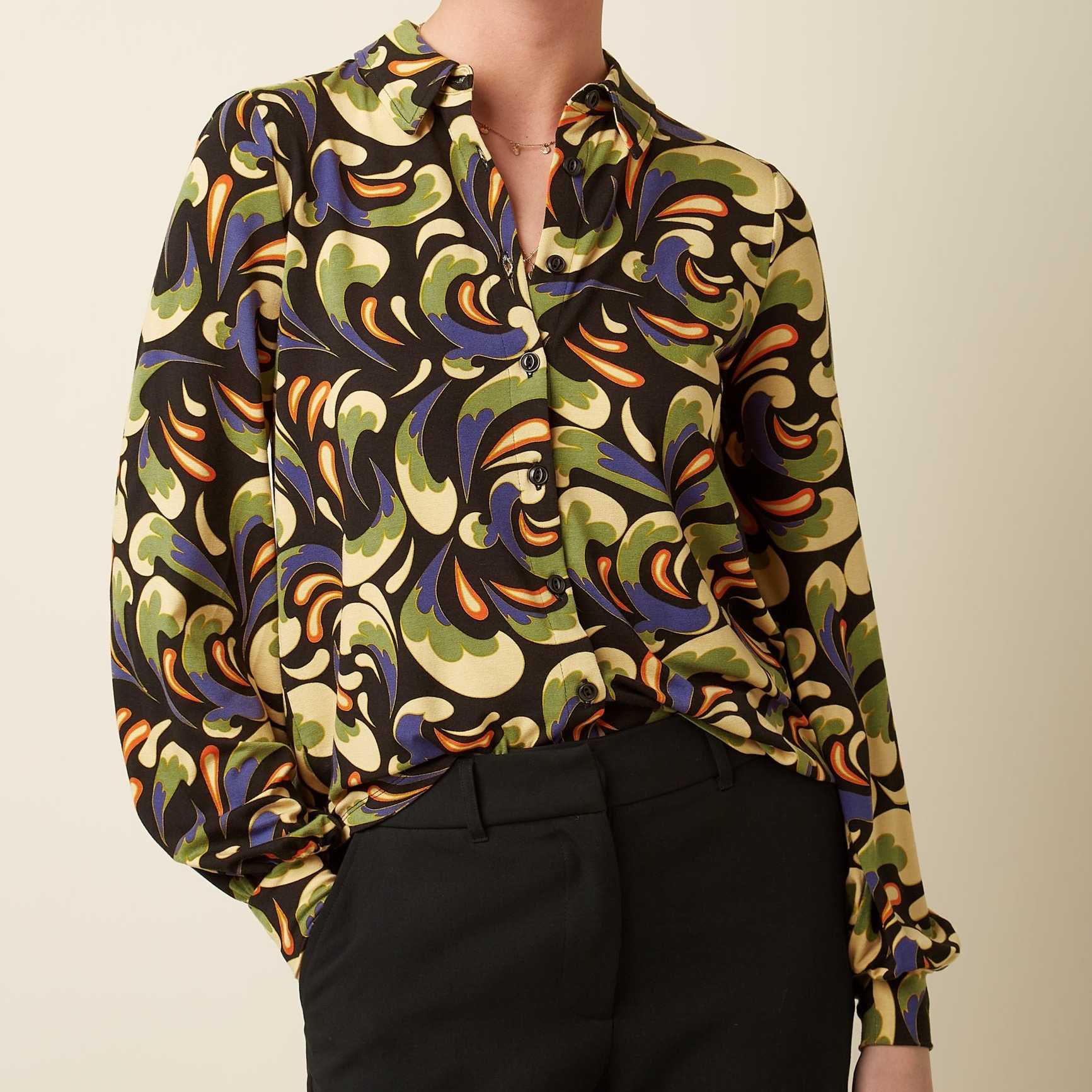 Camisa King Louie Maisie Rumble Negra