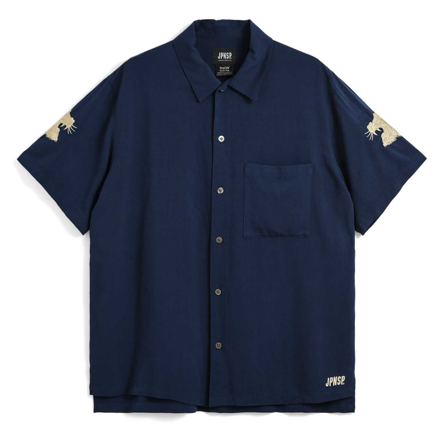 Camisa Taion Non Down JPNSP Rayon Dark Navy