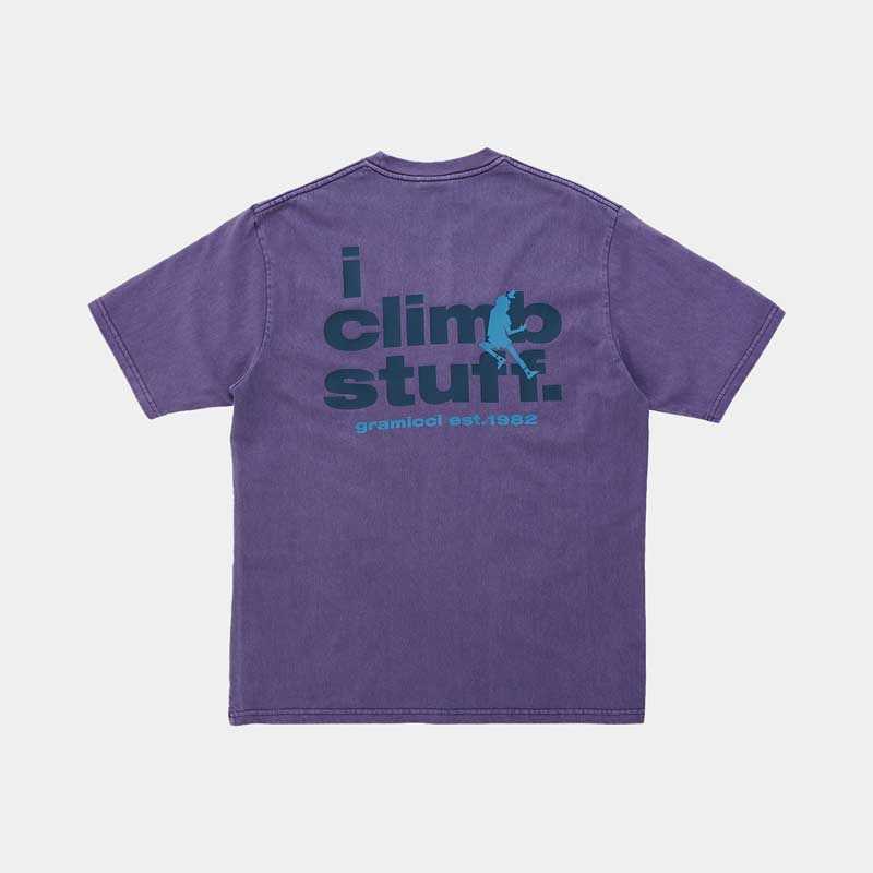 Camiseta Gramicci I Climb Stuff Tee Purple Pigment