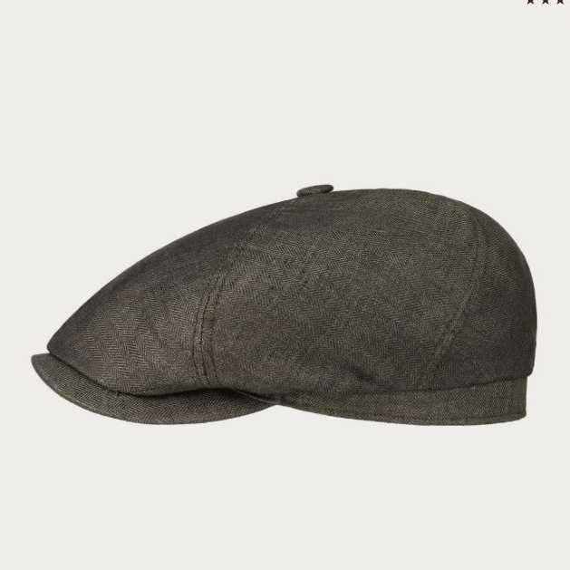 Boina Stetson 6Panel Cap Linen Antracita