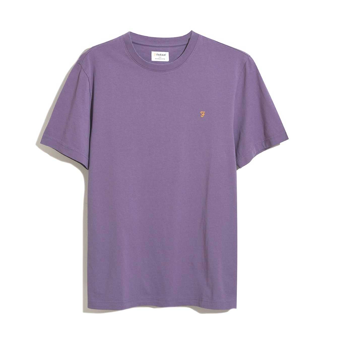 Camiseta Farah Danny Reg Slate Purple