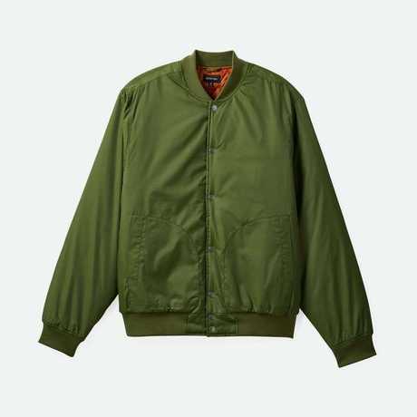 Cazadora Bomber Brixton Dillinger Flight Cypress Green