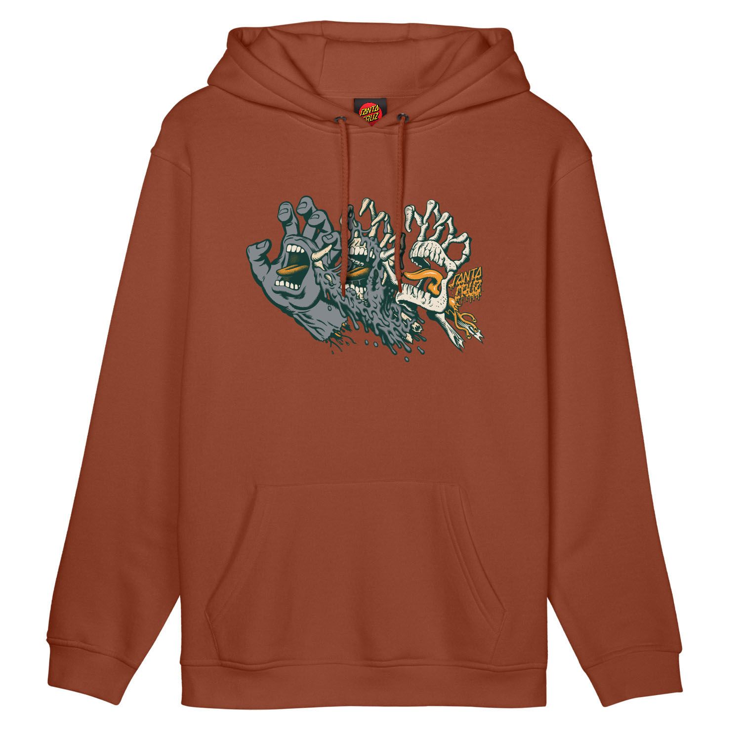 Sudadera Santa Cruz Evolved Hand Front Hood Baked Clay