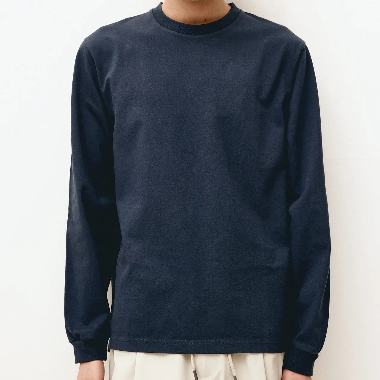 Camiseta Unfeigned Basic Long Sleeve Navy Blue