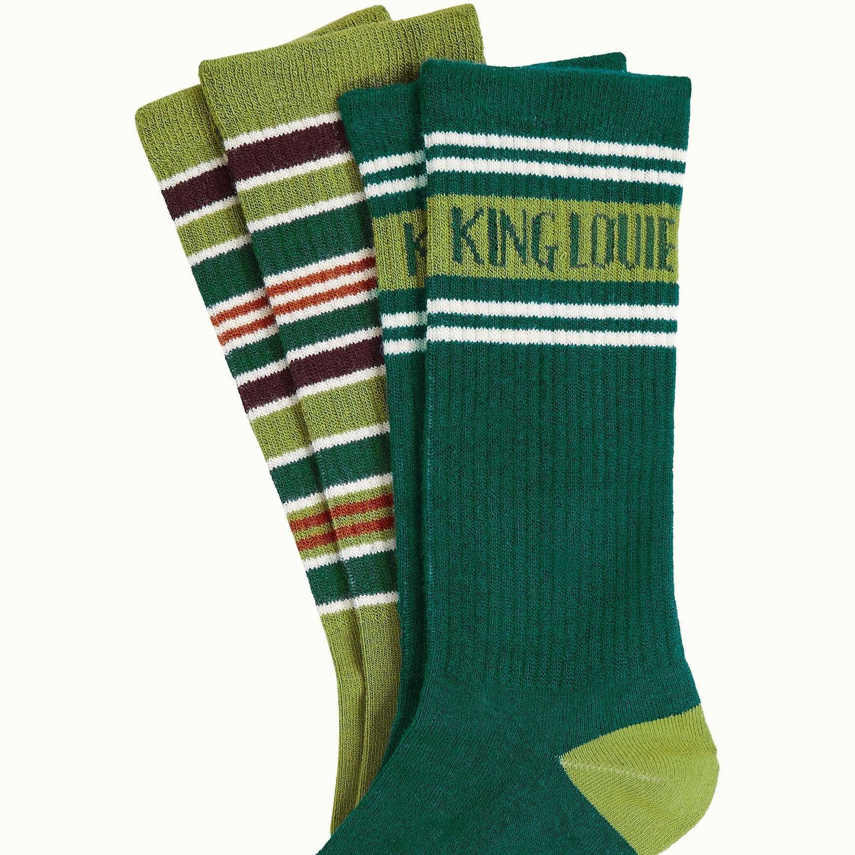 Calcetines King Louie 2-Pack Logo Pine Green