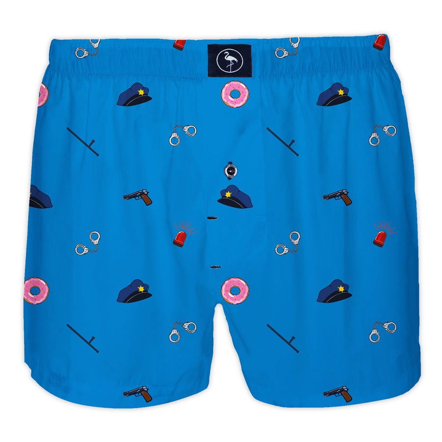 Calzoncillo Boxer Flamenco Maltés Night Patrol Azul
