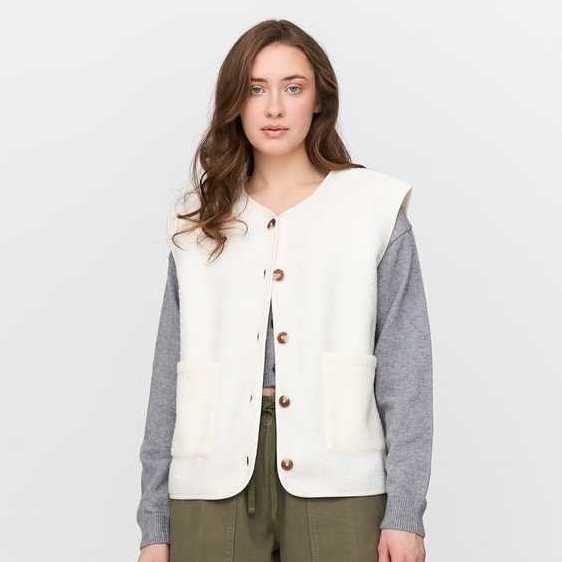 Chaleco 24colours Esponjoso Blanco