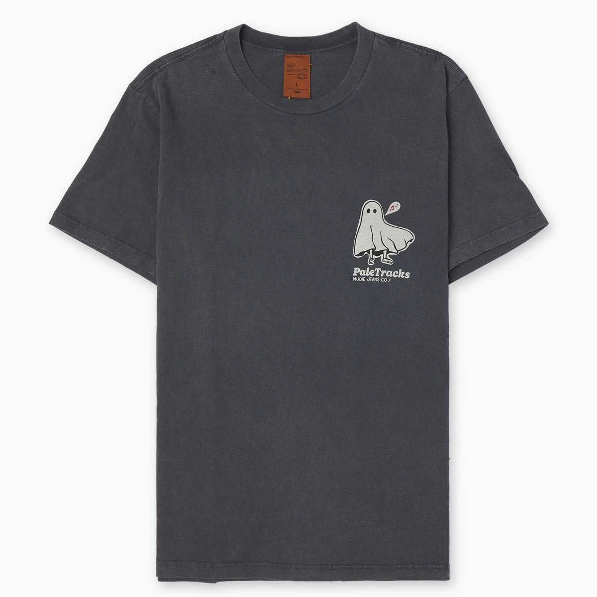 Camiseta Nudie Jeans Roy Pale Tracks Antracite