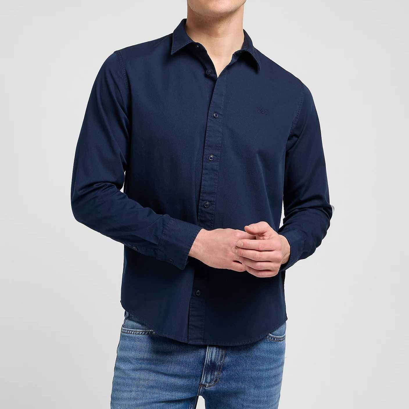 Camisa Lee Patch Rivet Navy