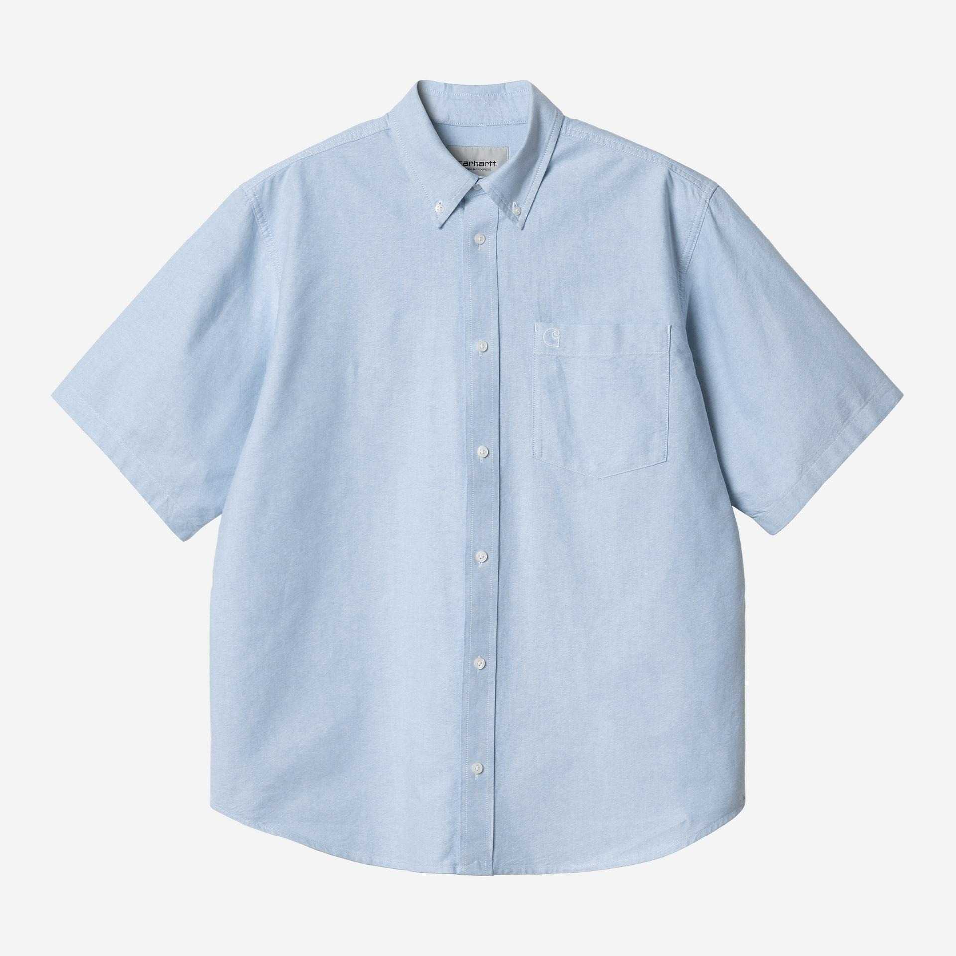 Camisa Carhartt Wip SS Braxton Shirt Bleach/Wax