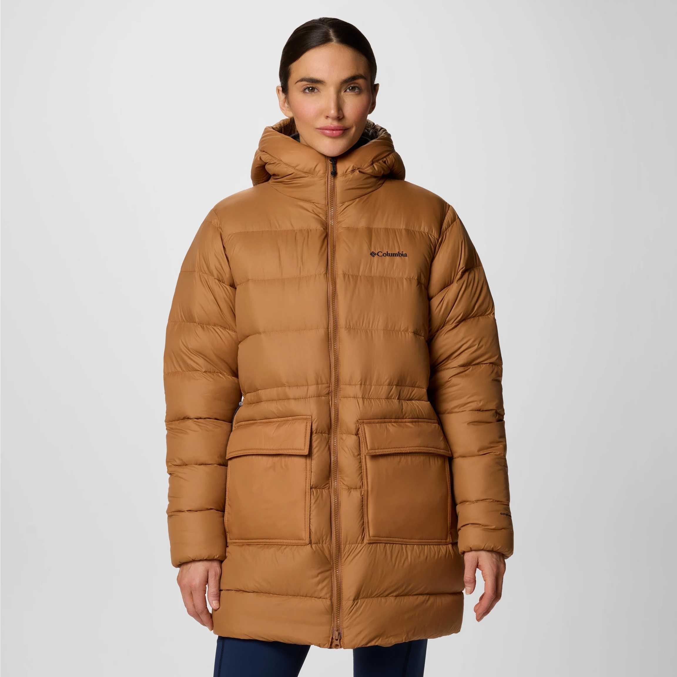 Parka Pluma Columbia Harmony Falls™ Mid Down Jacket Camel Brown