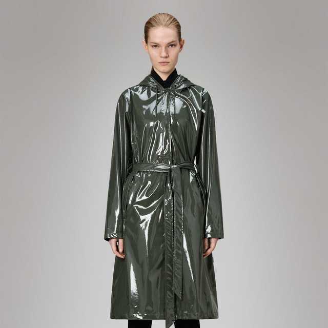 Chubasquero Rains A-Line Longer W Jacket W3 Swamp