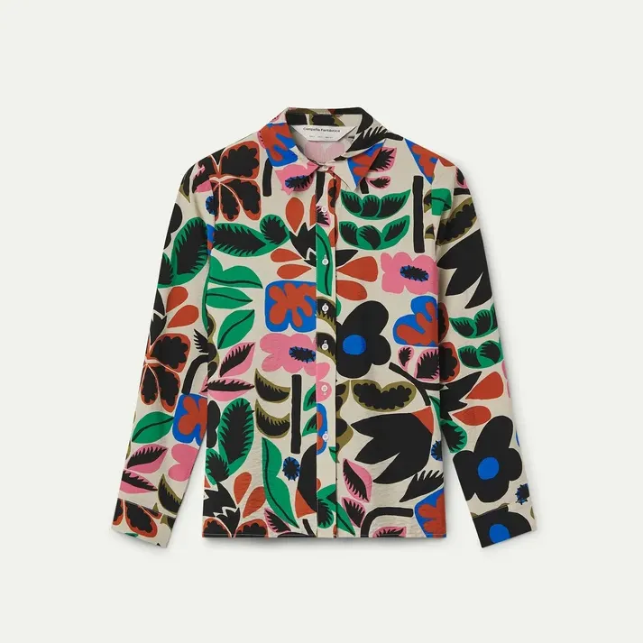Camisa de Compañía Fantástica estampado Neo Garden