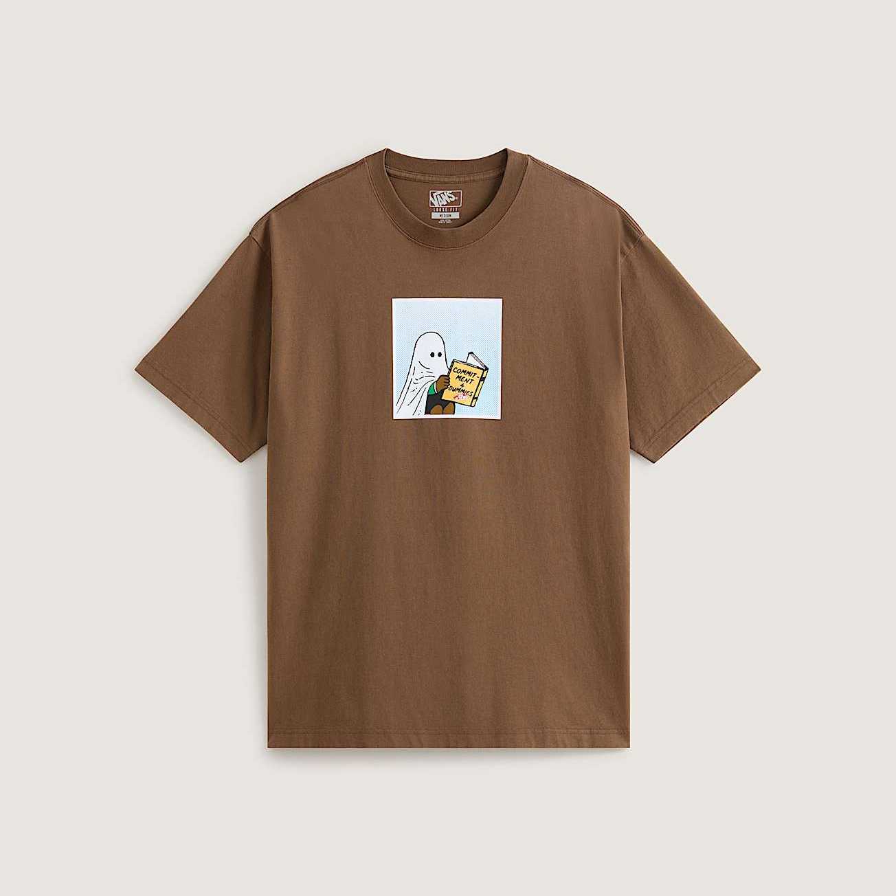 Camiseta Vans Commitment 4 Dummies Loose Vintage Cocoa