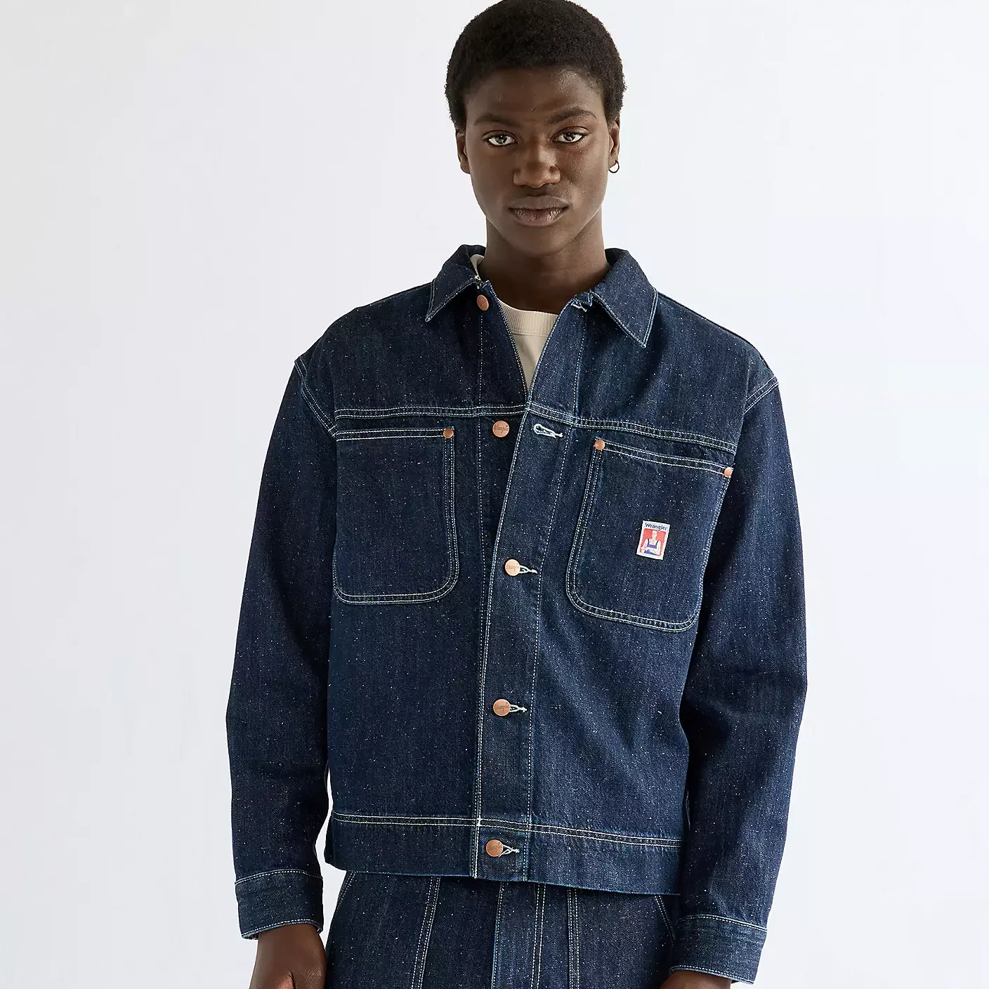 Chaqueta Denim Wrangler LS Overshirt Indigo Nep