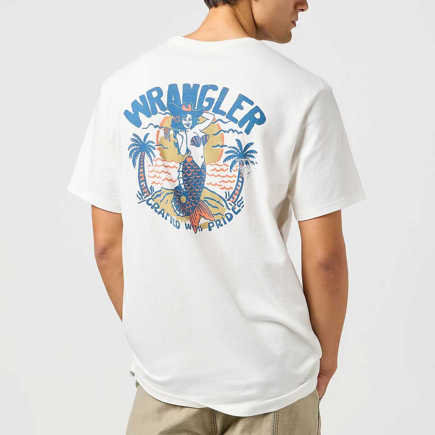 Camiseta Wrangler Graphic Tee Worn White