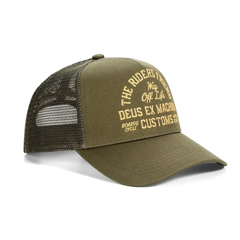 Gorra Deus Ex Machina Shook Ones Trucker Olive Green
