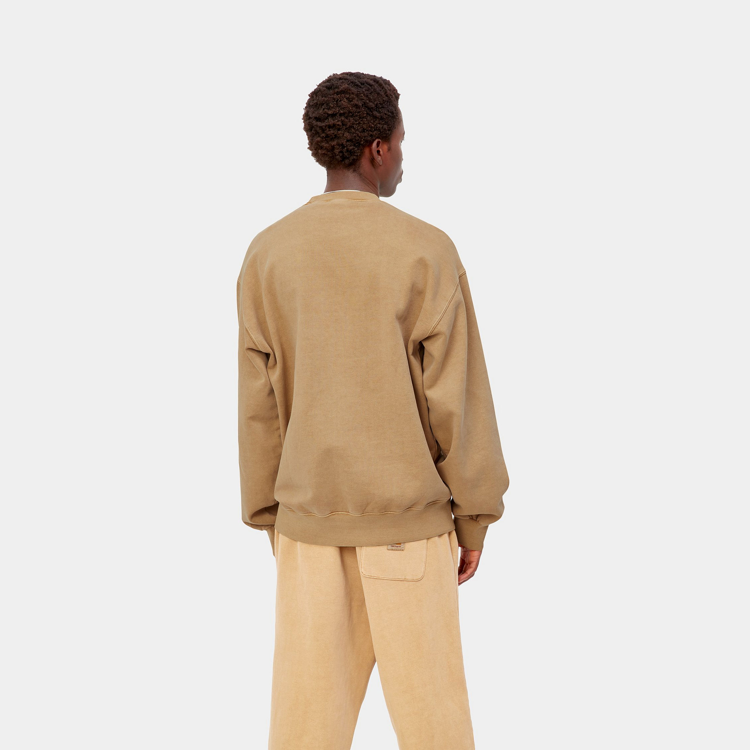 Sudadera Carhartt Wip Vista Dusty H Brown garment dyed