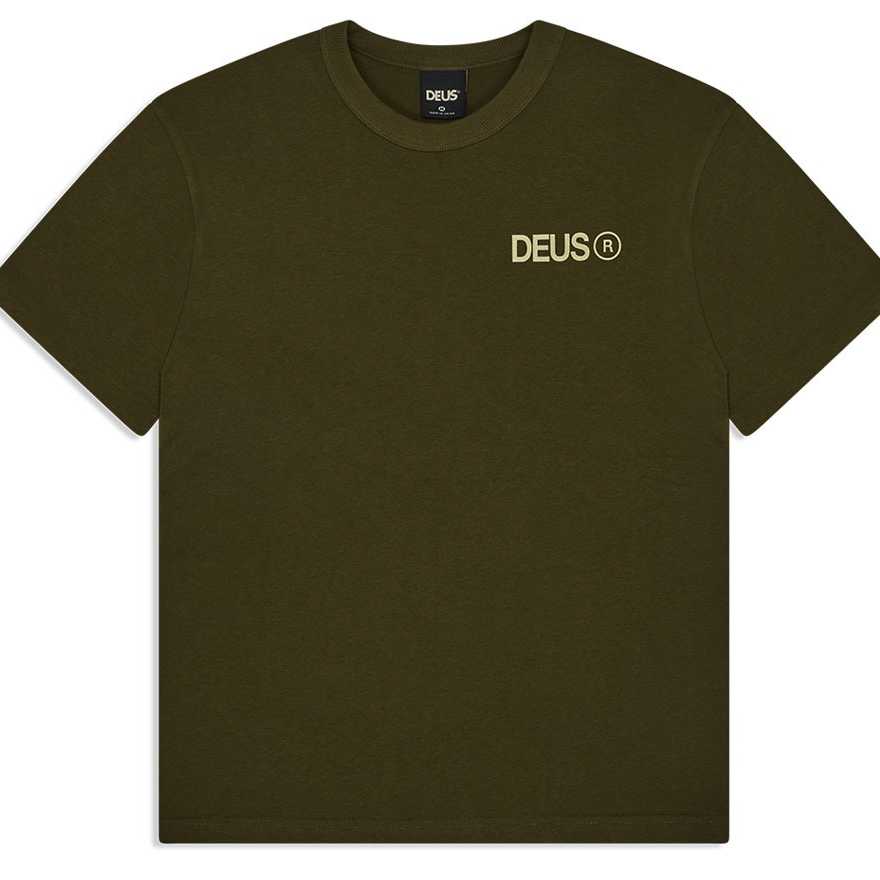 Camiseta Deus Ex Machina Beams Dark Olive