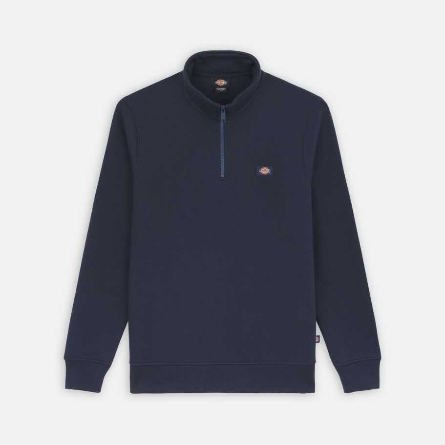 Sudadera Dickies Oakport Quarter Zip Dark Navy