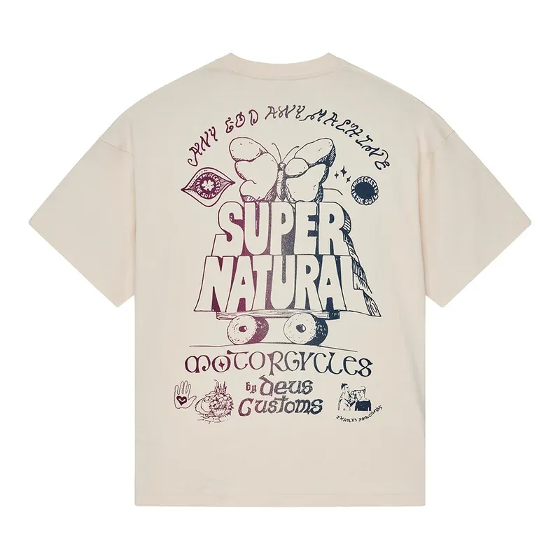 Camiseta Deus Ex Machina Temple Torque Os Tee Dirty White