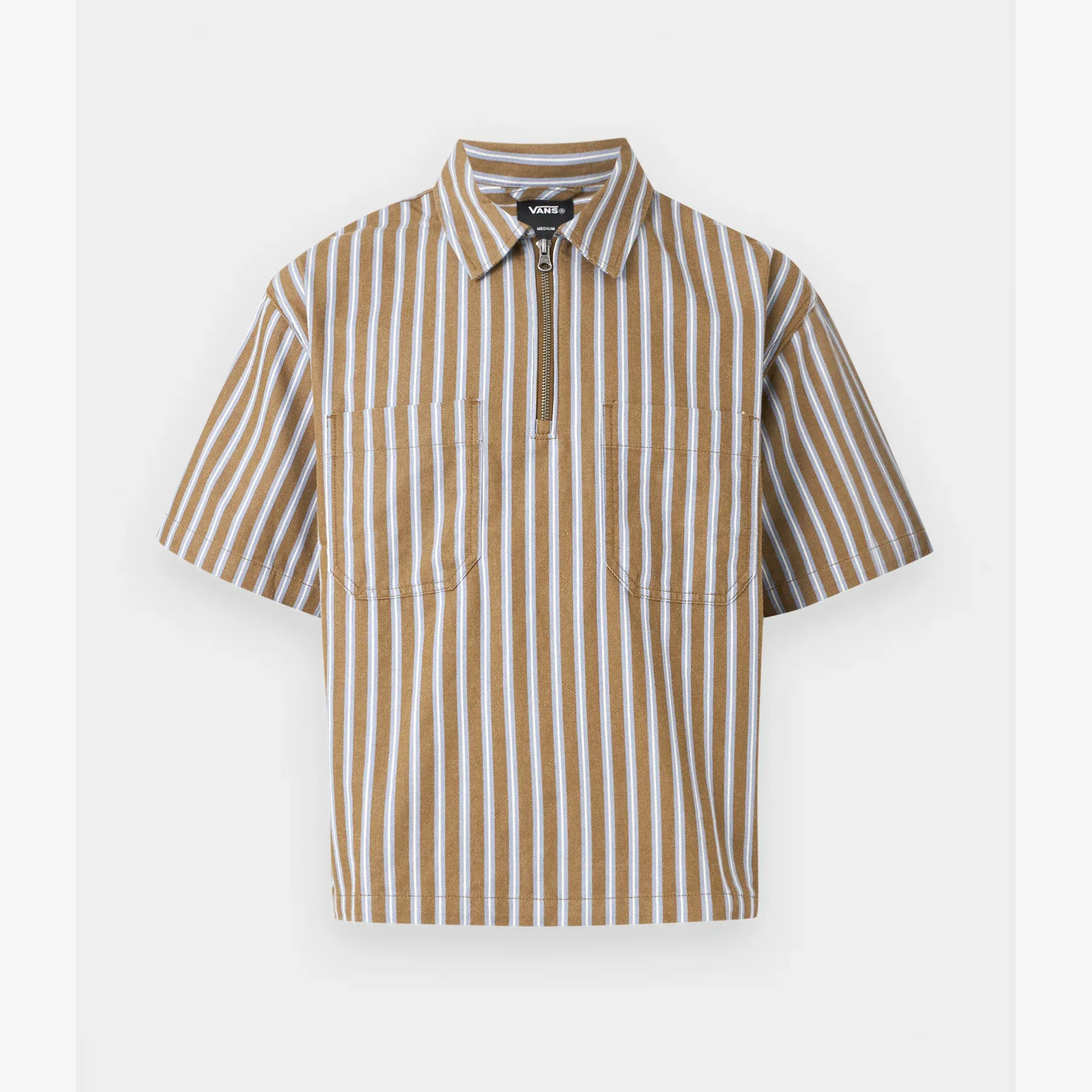 Polo Vans Cropped Zip Warm Brown/Glacial Slate