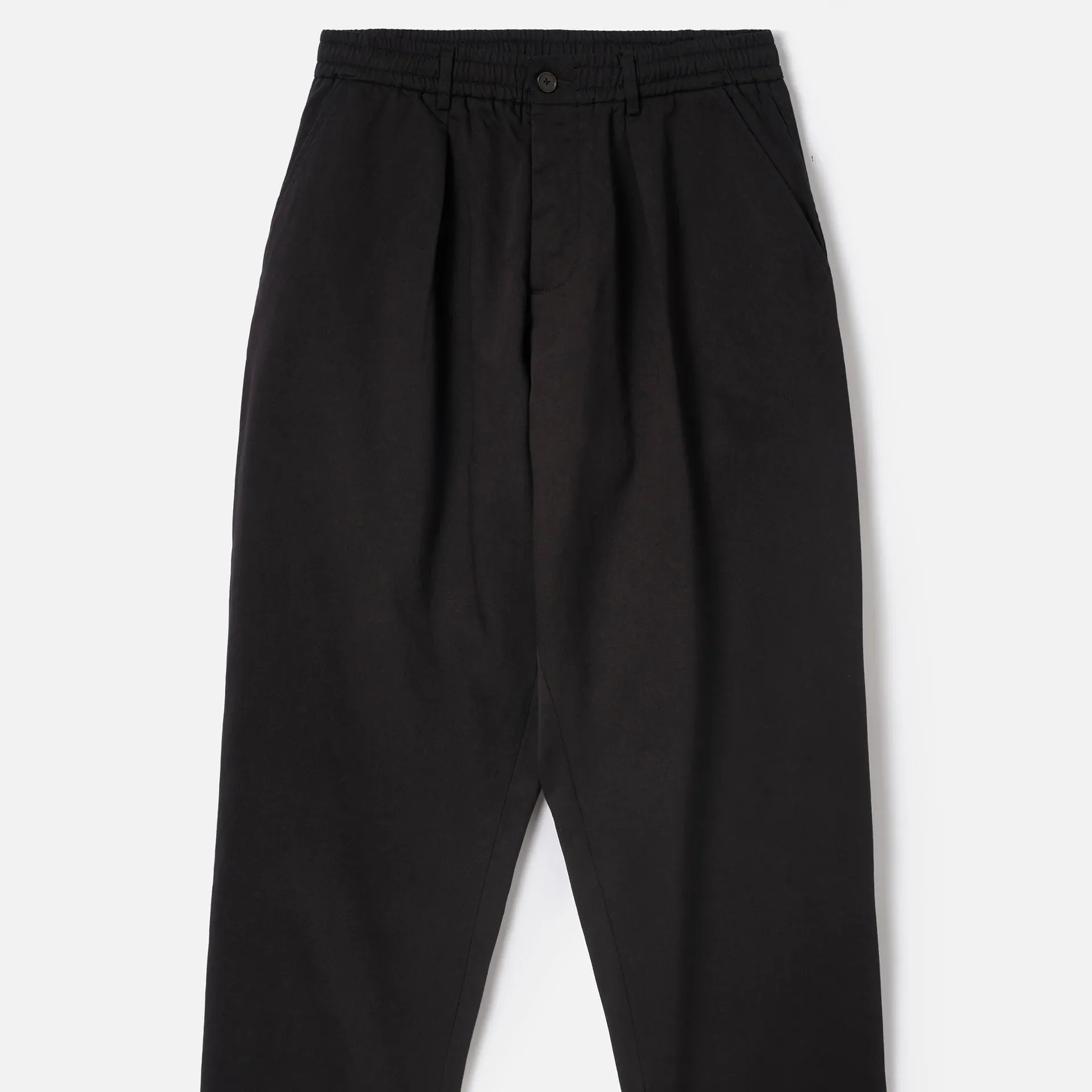 Pantalón Universal Works Pleated Track Pant Twill Black