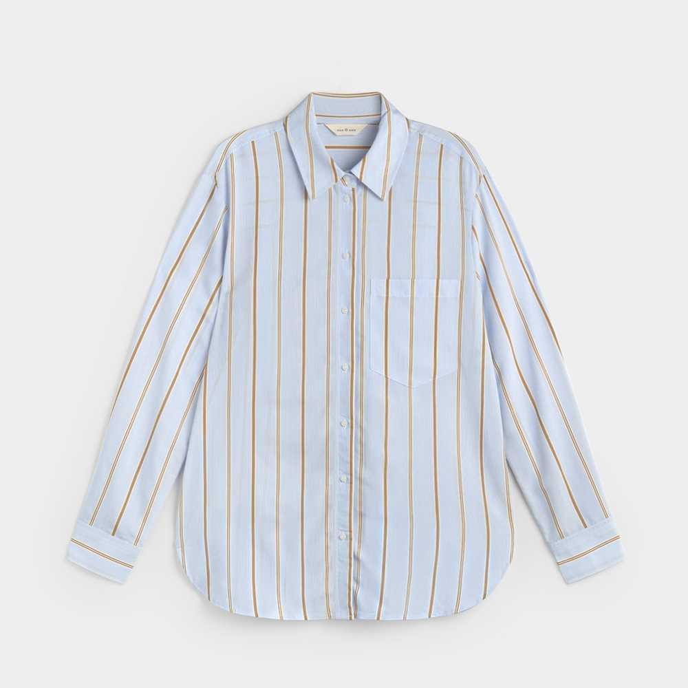 Camisa EseOEse Oversize Stripes Blue