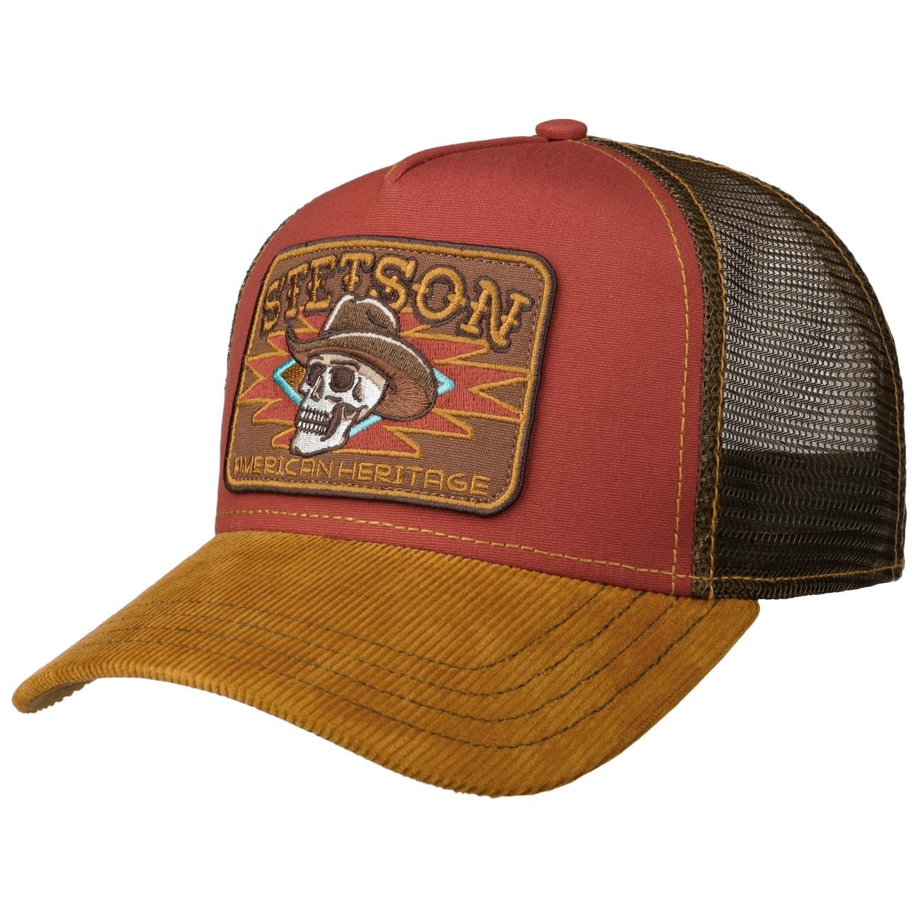 Gorra Stetson Trucker Cap Cowboy Skull