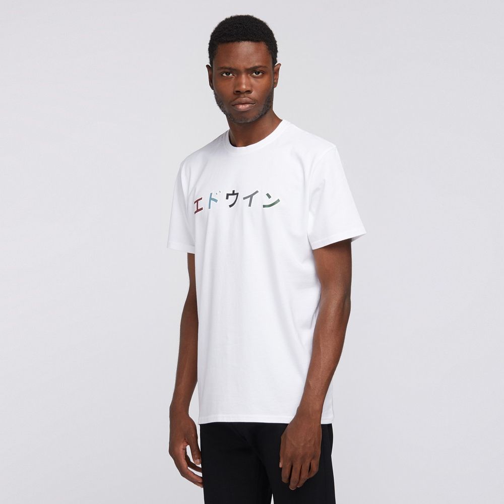Camiseta Edwin Katakana College T-Shirt White