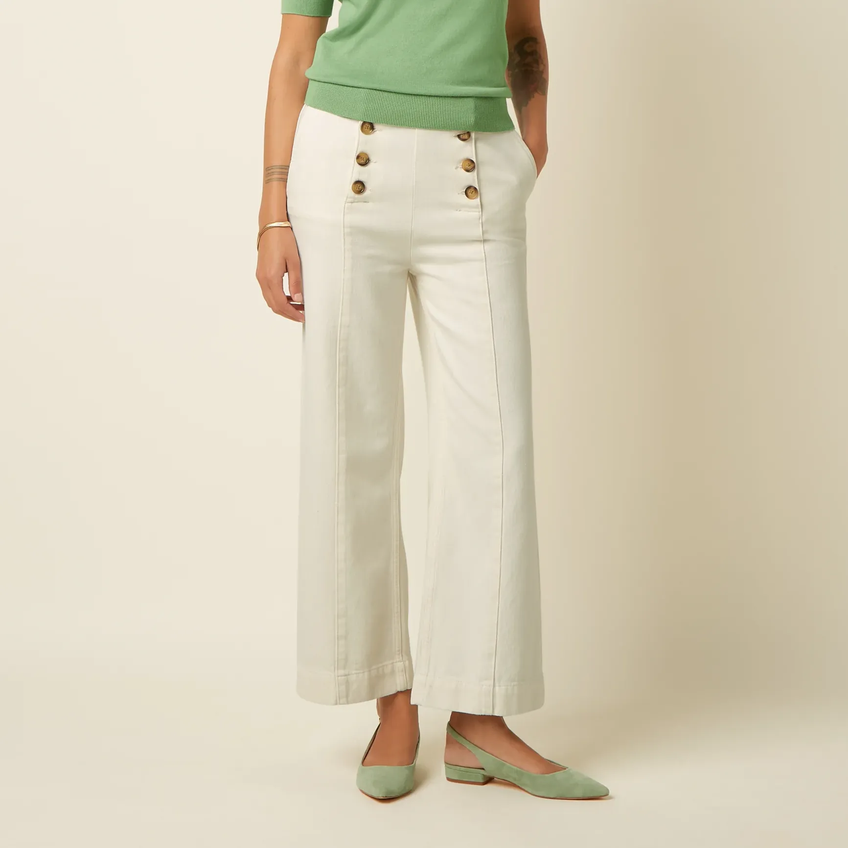 Pantalón King Louie Bob Sailor Pants Spring Denim Ice Cream