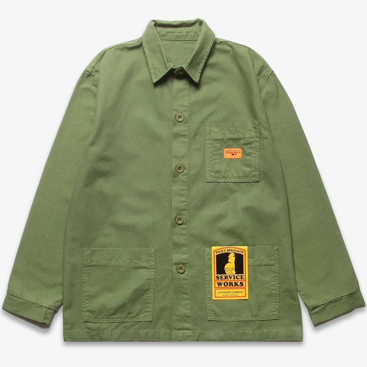 Chaqueta Service Works Canvas Coverall Jacket Olive