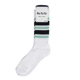 CALCETINES ROTOTO 5 STRIPES RIBBED MINT/BLACK