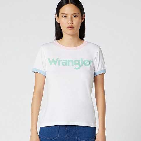 Camiseta Wrangler Ringer Real White