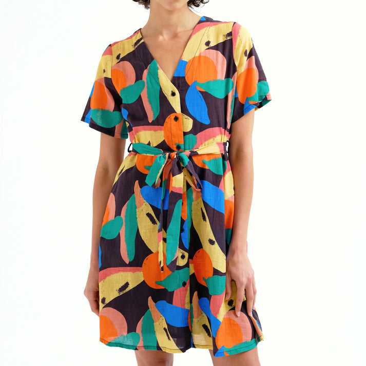 Vestido Corto Compañía Fantástica estampado Tutti Frutti Big