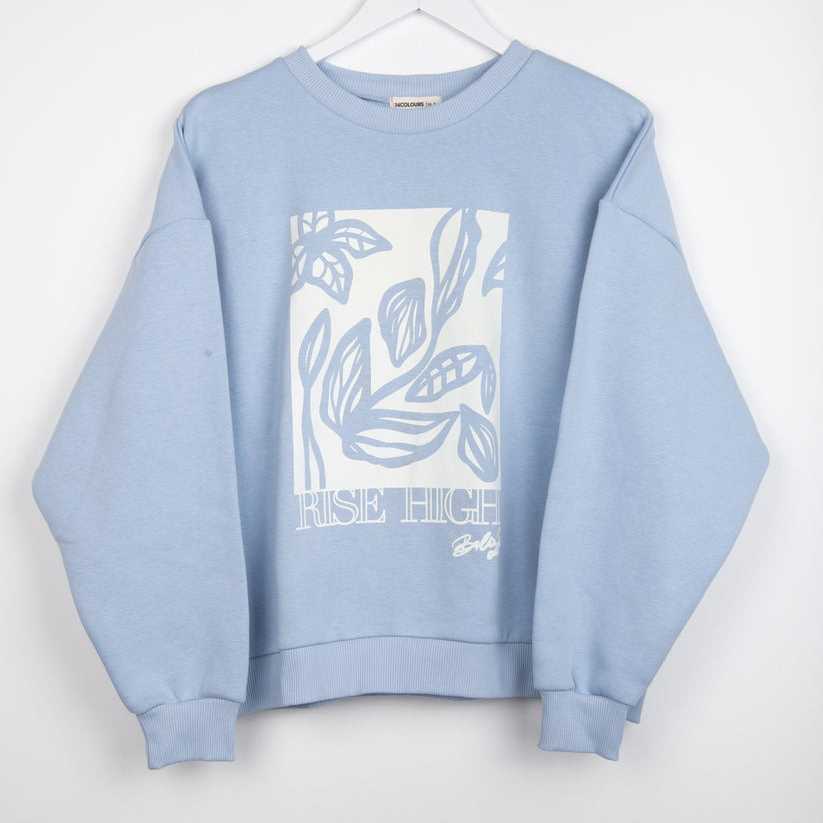Sudadera 24Colours Estampada Azul