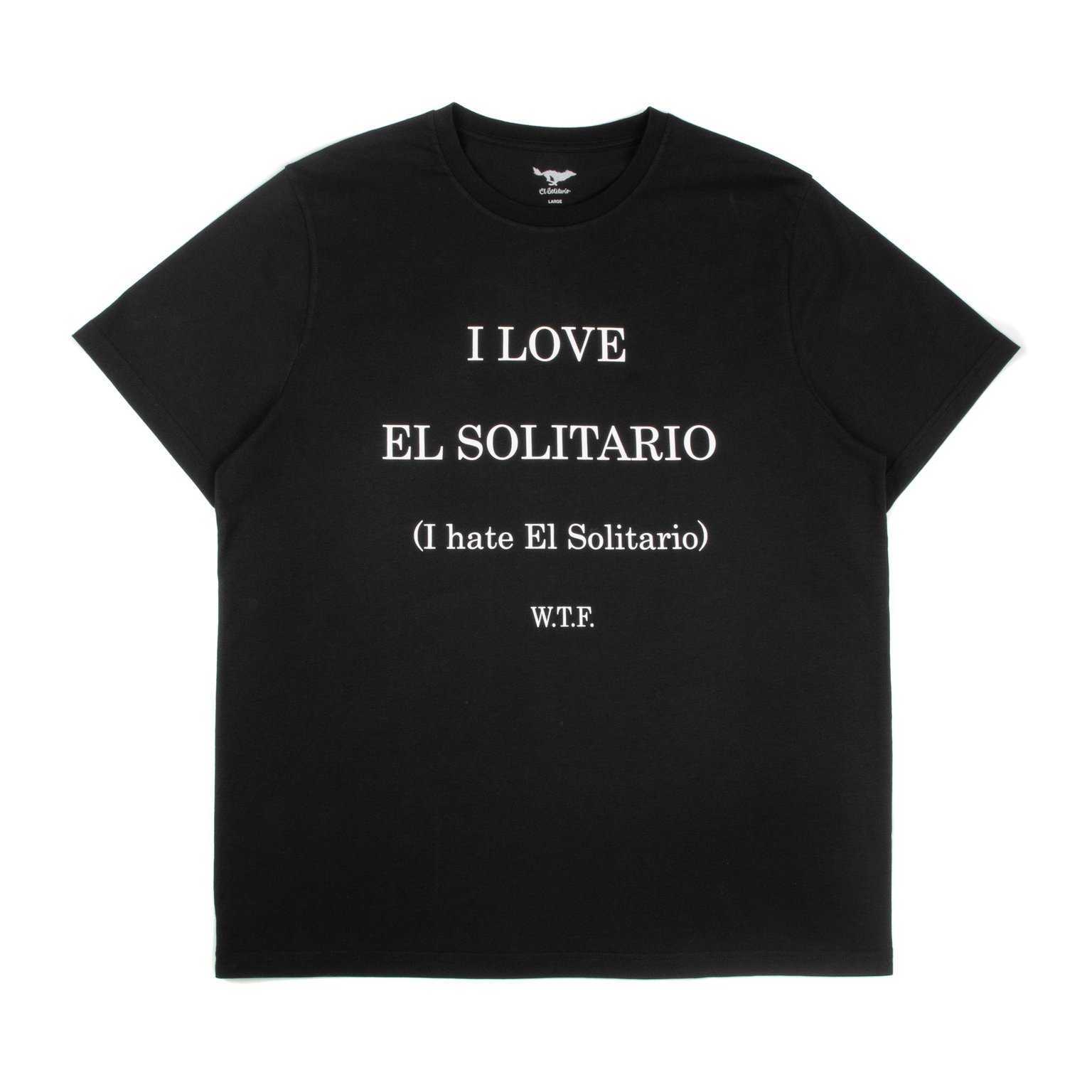 Camiseta El Solitario WTF Love Hate Black