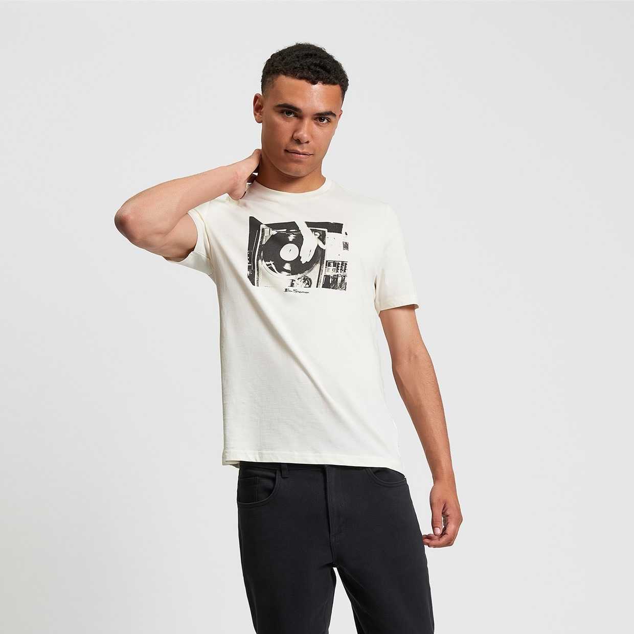 Camiseta Ben Sherman Disc Jockey Ivory