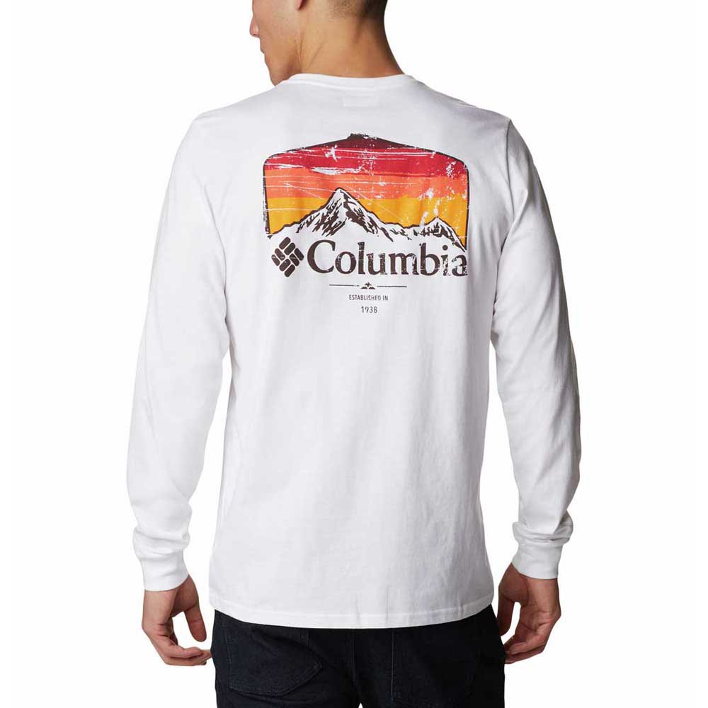 Camiseta Columbia Manga Larga Pikewood blanca