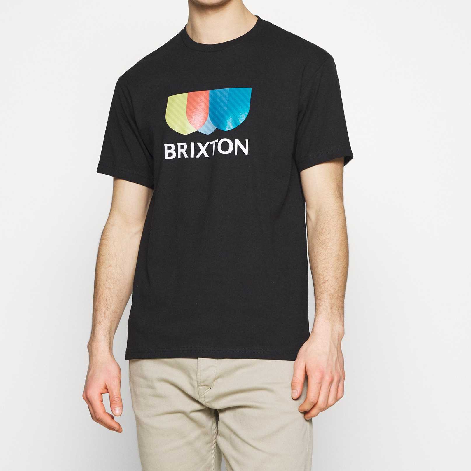 Camiseta Brixton Alton Stripe negra