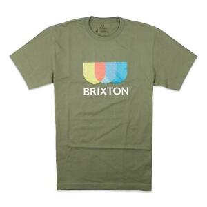 Camiseta Brixton Alton Stripe military green
