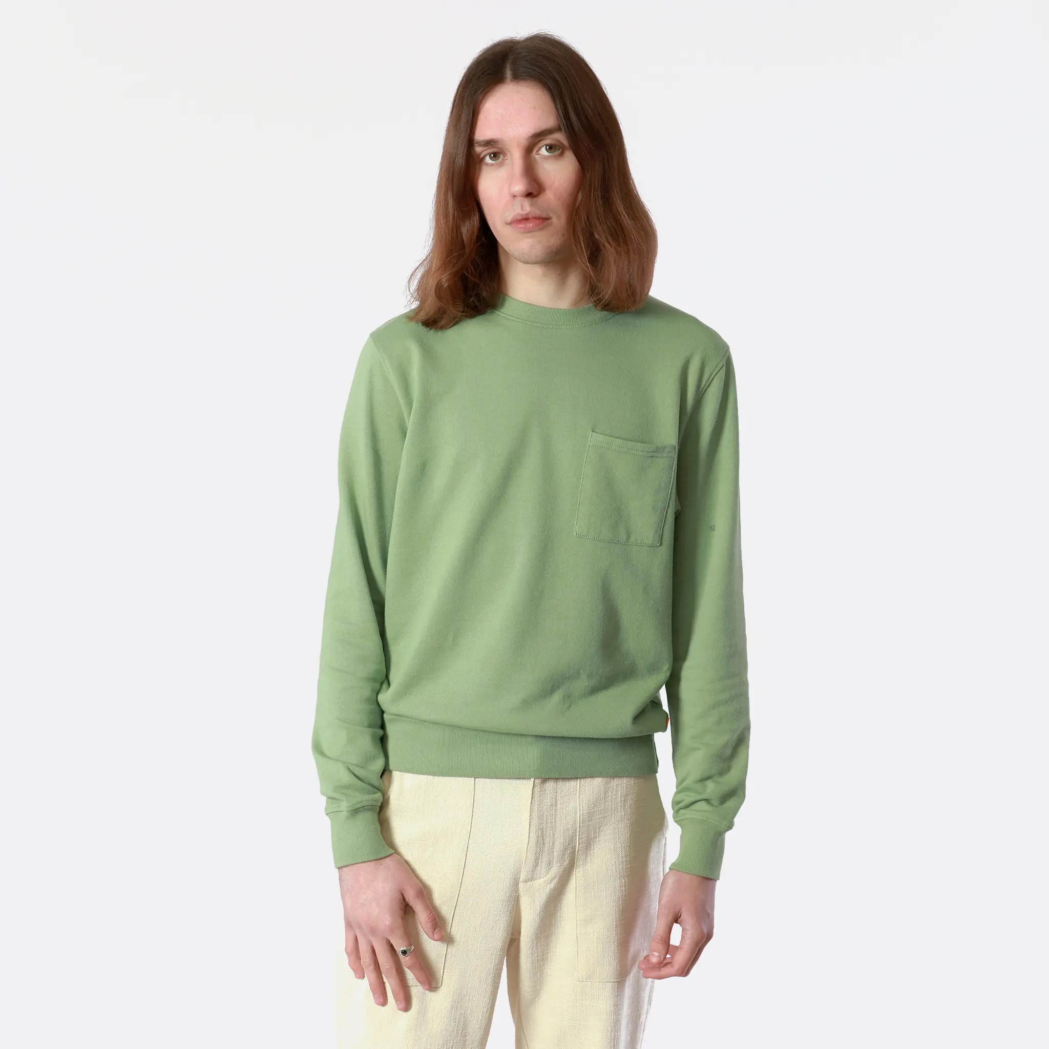 Sudadera Far Afield Pocket Sweatshirt Sage Green