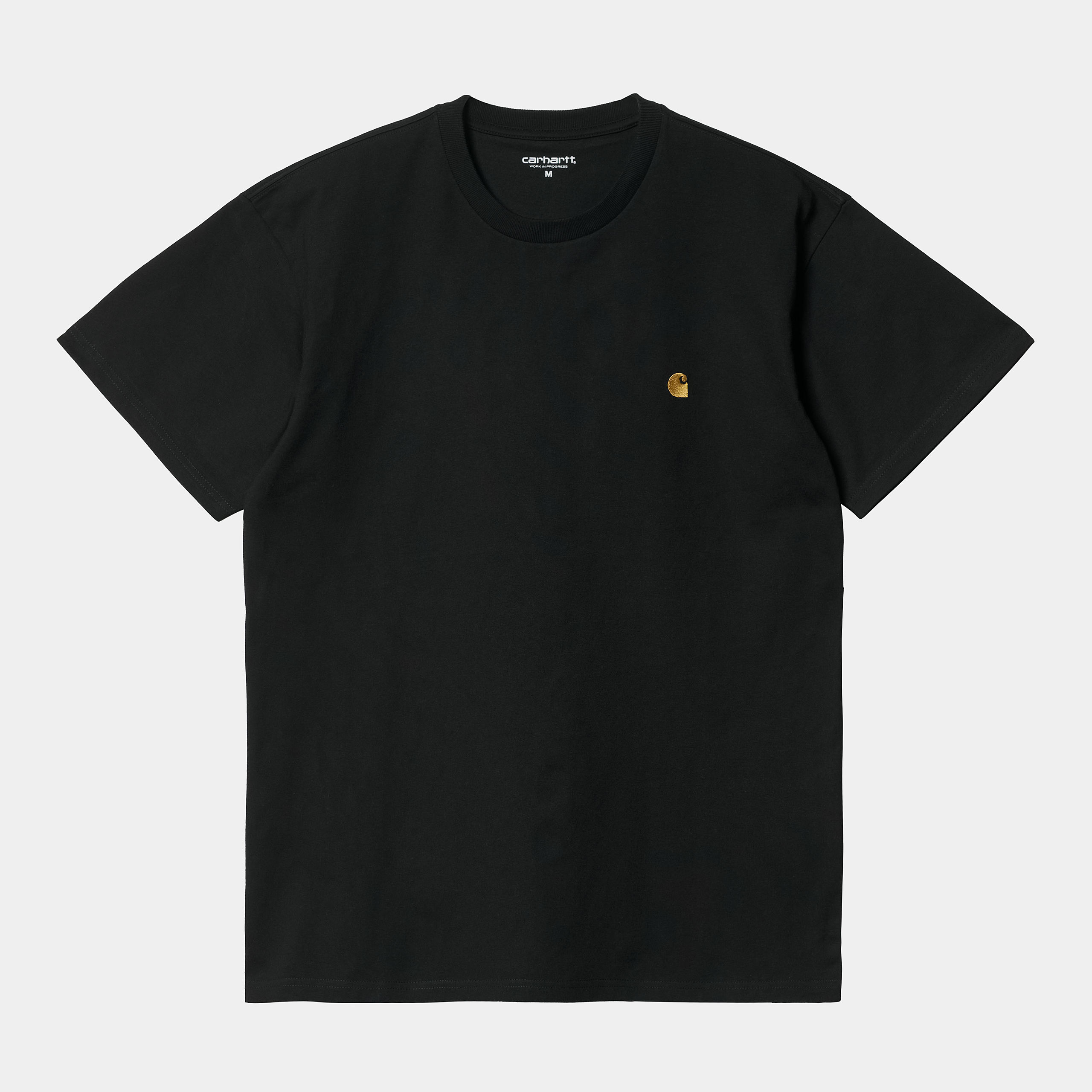 Camiseta Carhartt Wip S/S Chase Black Gold