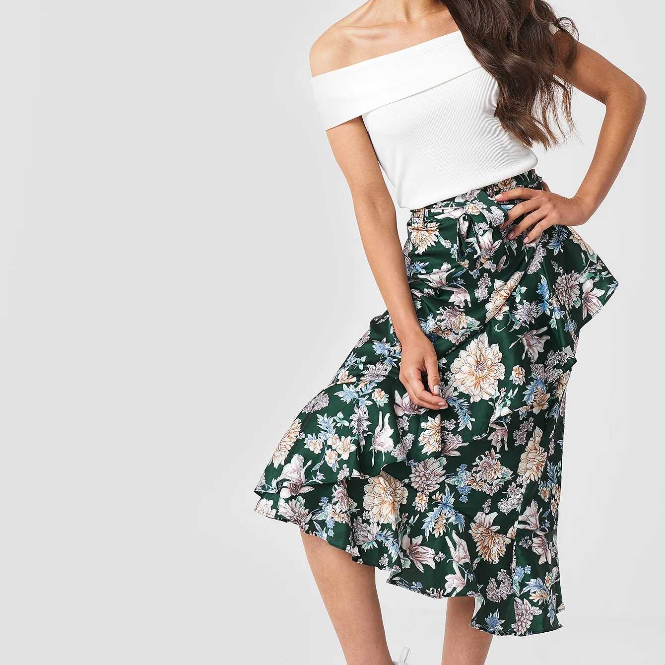 Rut Isa Flower Frill Skirt