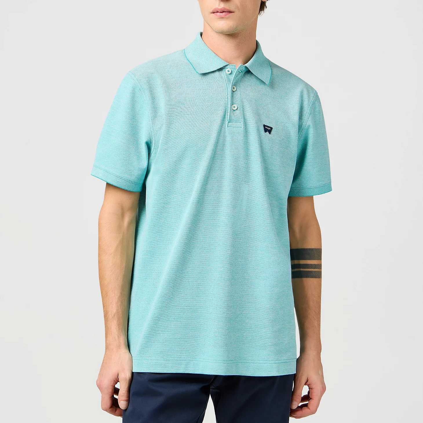 Polo Wrangler Refined Polo Shirt Teal