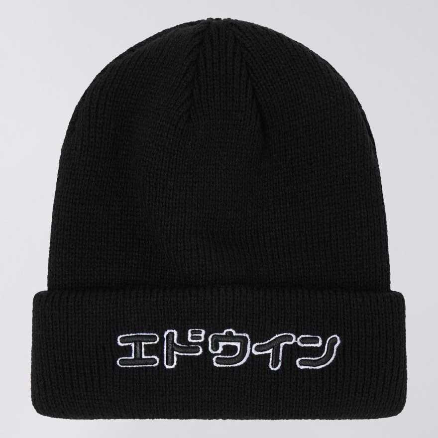 Gorro Edwin 3D Katakana Beanie Black