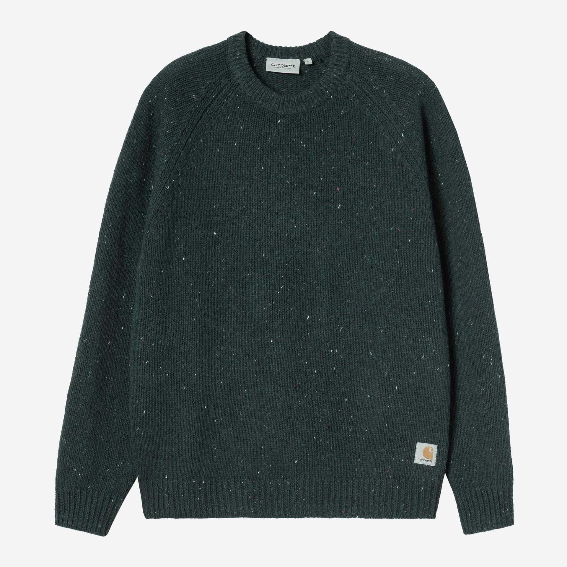 Jersey Carhartt Wip Anglistic Speckled Deep Lagoon
