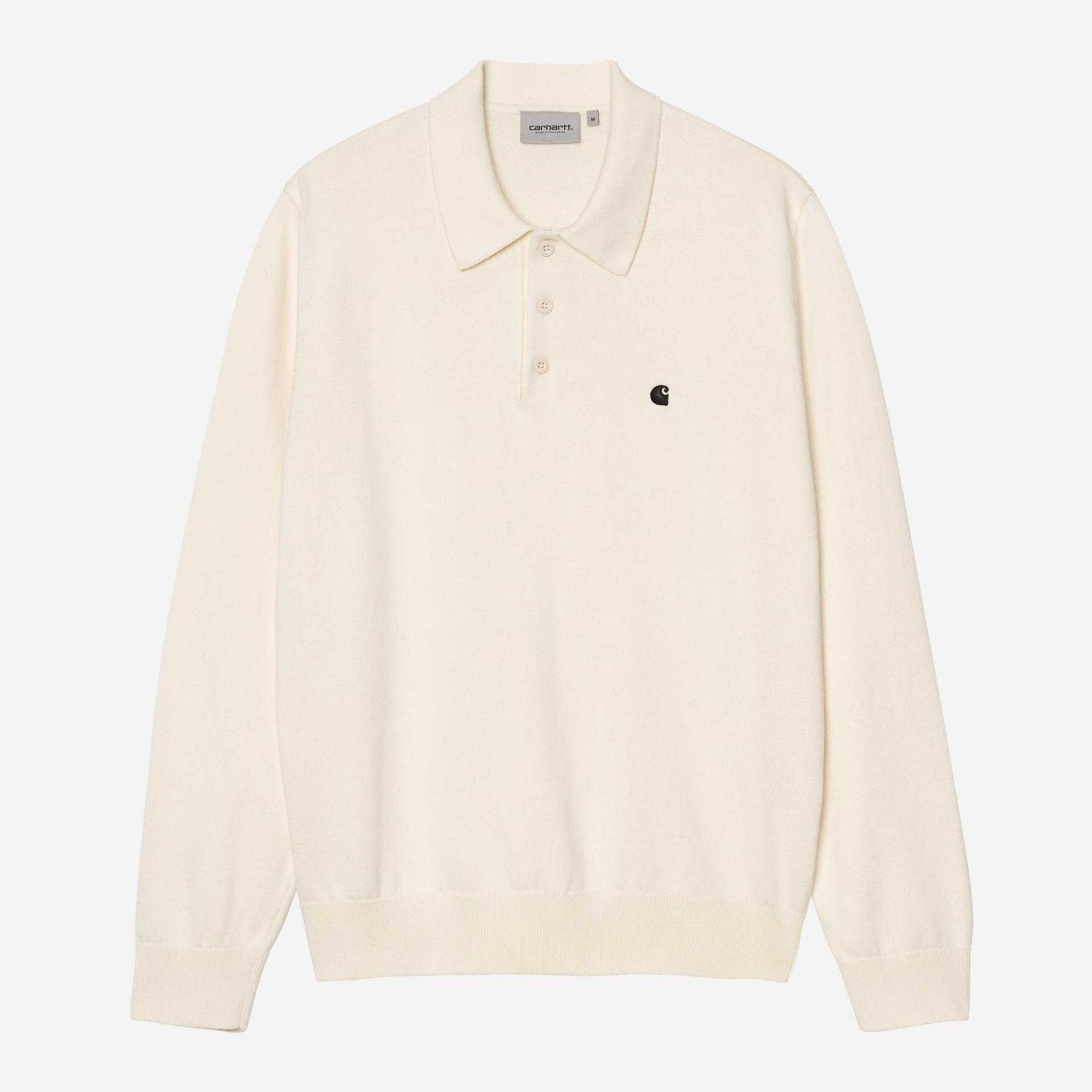 Polo Carhartt Wip L/S Madison Polo Cinnerus Black