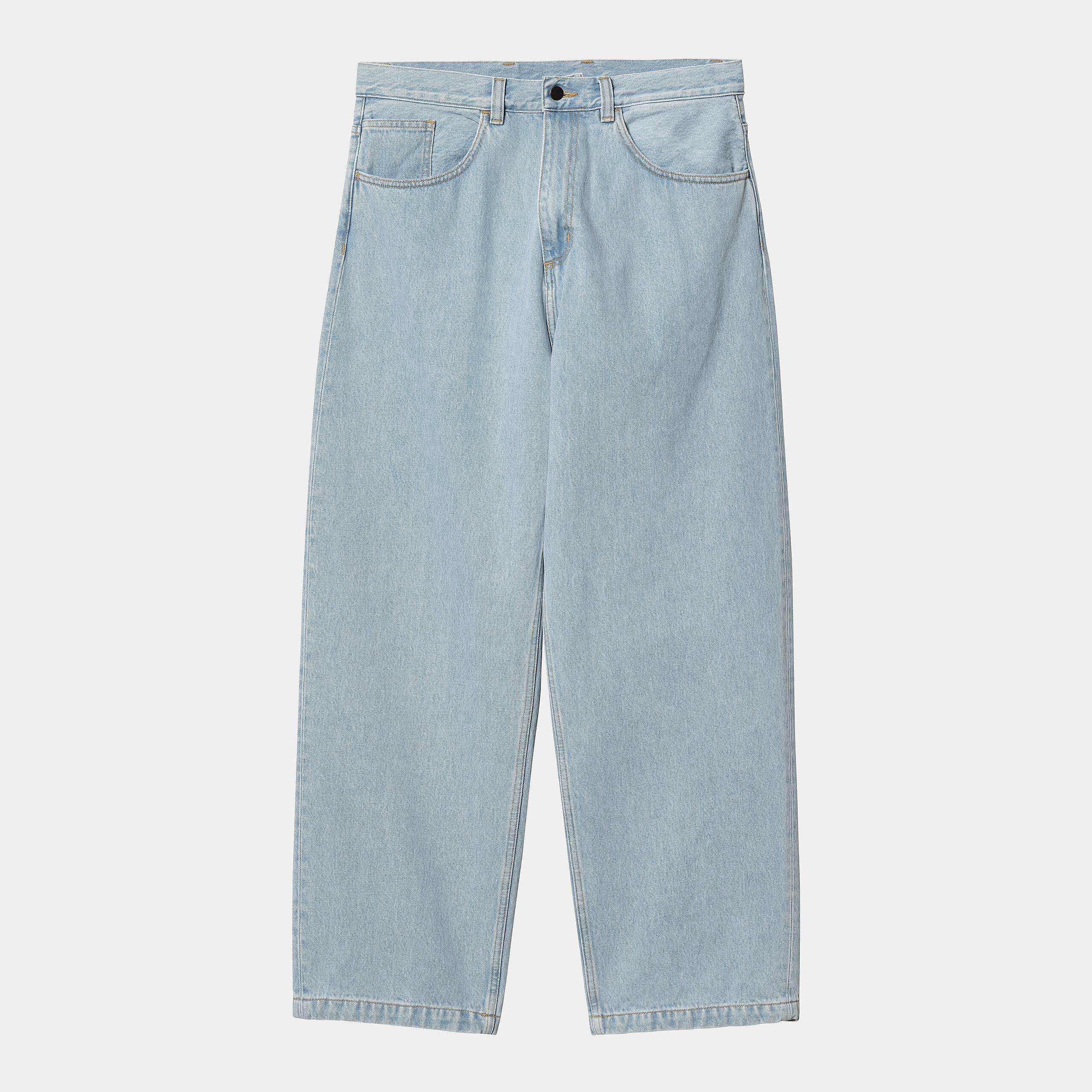 Pantalón Carhartt Wip Brandon Smith Cotton Blue Heavy Stone Bleached