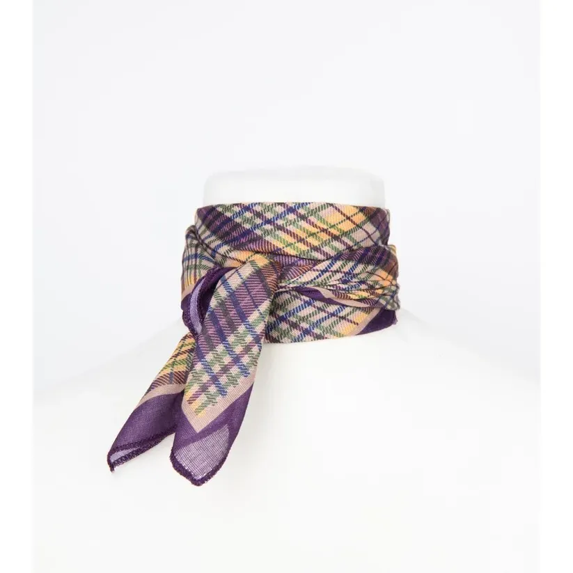 Pañuelo 24Colours Scarf Cuadros Lilas